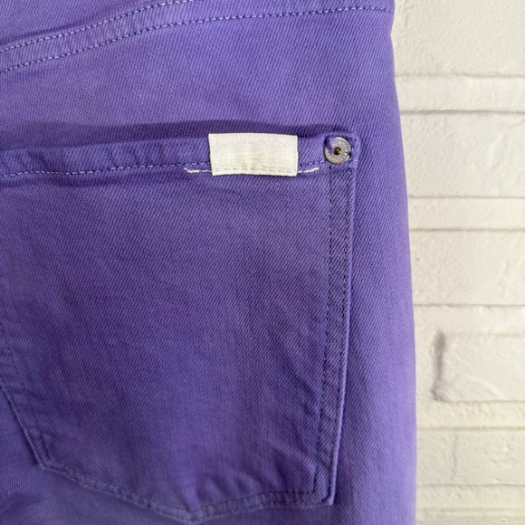 7 For All Mankind Purple Ombre High Rise Straight Leg Jeans, Women’s Size 32 - Picture 8 of 14